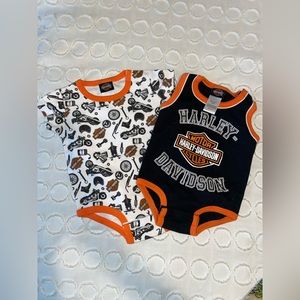 Harley Davidson Onesies Set of 2